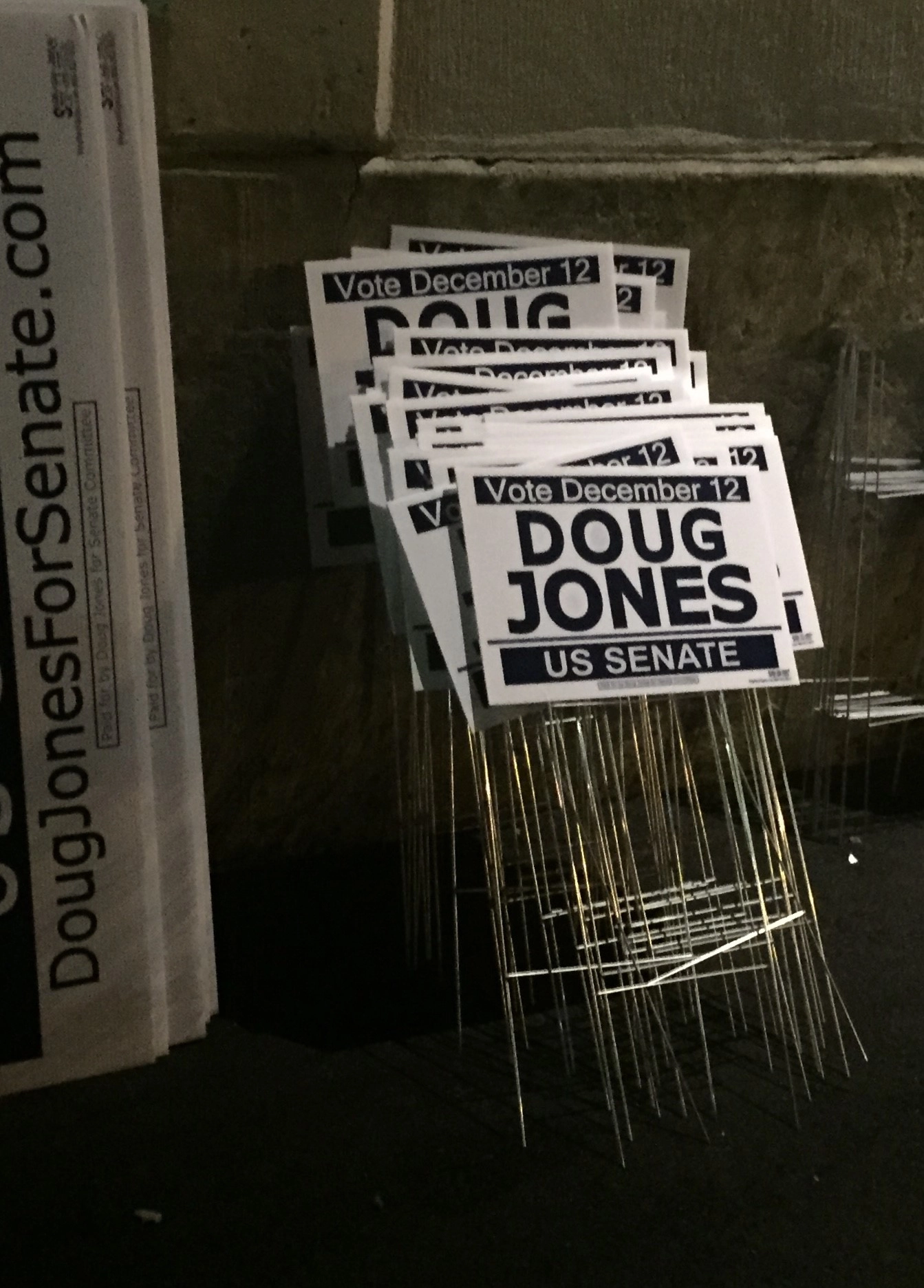 Doug Jones campaign materials, 2017