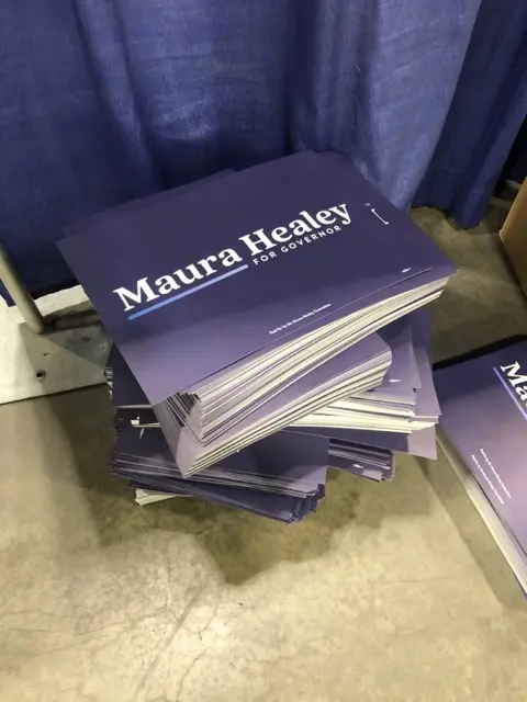 Maura Healy for Governor sign, 2022